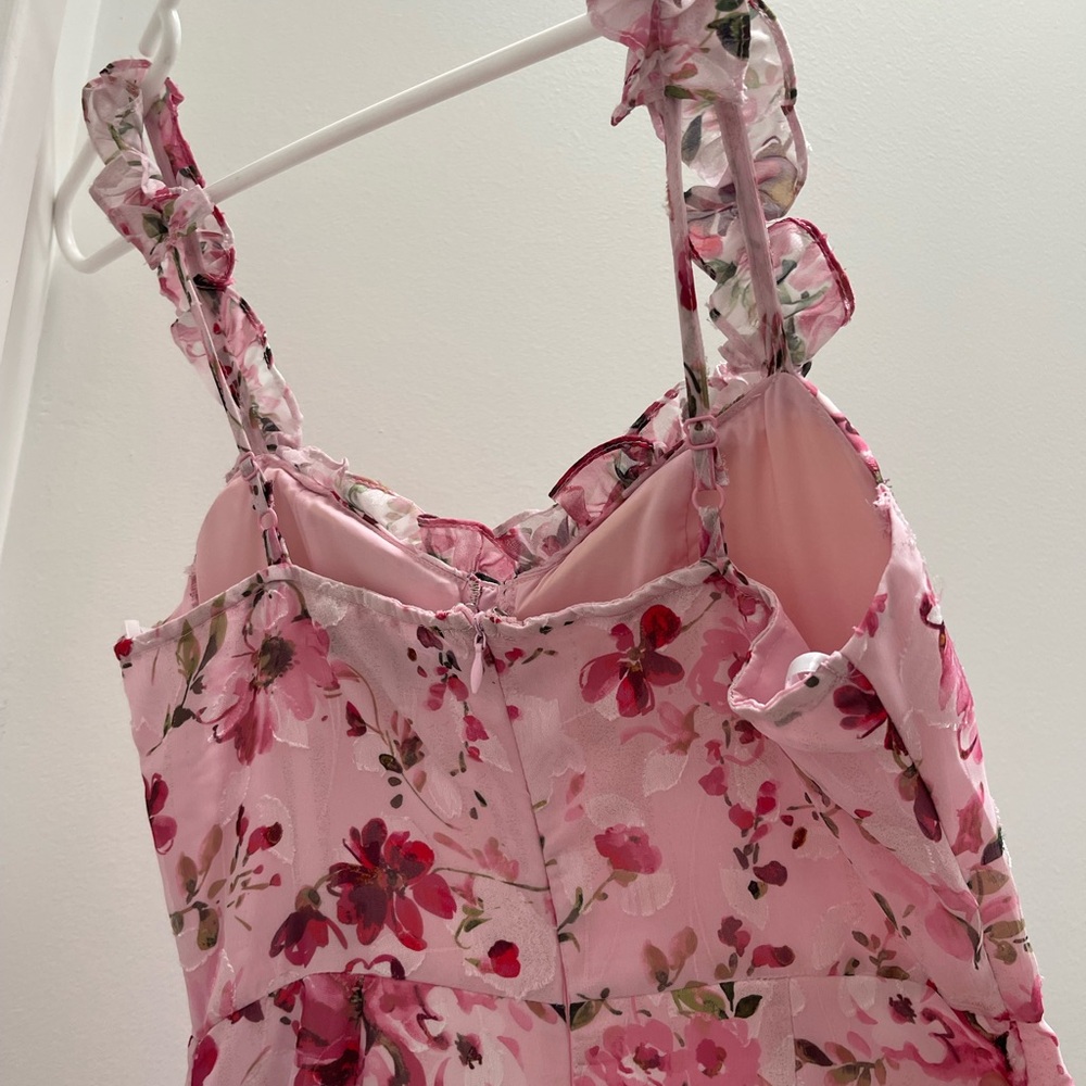 Lulu's Pink Maxi Dress with Elegant Flow - Picture 8 of 9